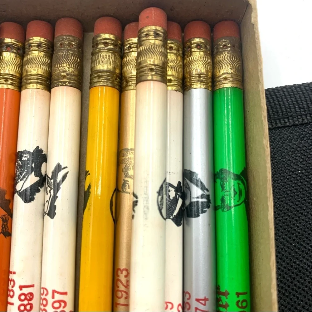 Vintage Lot Of 27 Presidents Pencils 1960s United States Pencils With Box